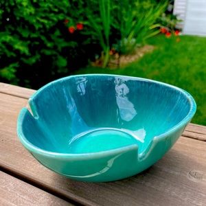MCM ceramic turquoise ashtray by Royal Haeger.